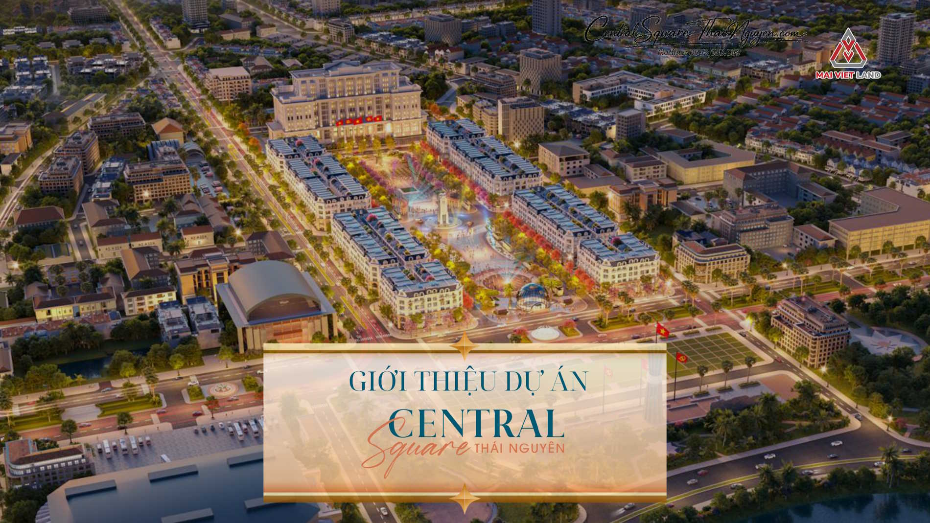 Phối cảnh 3D dự án Central Square Thái Nguyên.